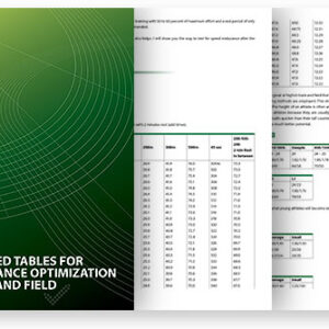 Graduated Tables for Performance Optimization in Track and Field